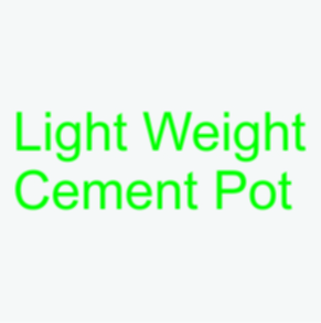 Light Weight cement Pot
